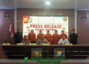 Polres Soppeng Sampaikan Press Release Terkait Pengungkapan Kasus Narkoba Jenis Sabu