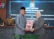 DPRD Sulbar Menggelar Rapat Paripurna Dalam Rangka Penyerahan Ranperda