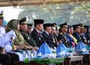 Pjs Wali Kota Makassar Arwin Azis Ikut Semarakkan Upacara HUT TNI di Karebosi