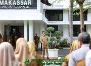 Irwan Rusfiady Adnan Pimpin Apel Pagi Perdana Sebagai Pj Sekda Kota Makassar