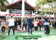 Andi Arwin Azis Akhiri Masa Jabatan sebagai Pjs Wali Kota Makassar dengan Senam Bersama dan Apel