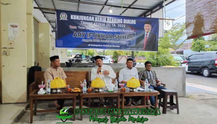 Anggota DPRD Sulwesi Barat, Ary Iftikhar Shihab, Gelar Hearing Dialog Bahas Peran UMKM dalam Ekonomi Masyarakat 