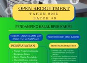 BPSH MN KAHMI Buka Rekrutmen Pendamping Halal Batch 3, Tokoh Nasional Siap Hadir
