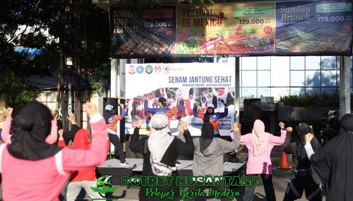 Senam Jantung Sehat: Melinda Aksa Ajak Ibu-Ibu Aktif Jaga Kesehatan