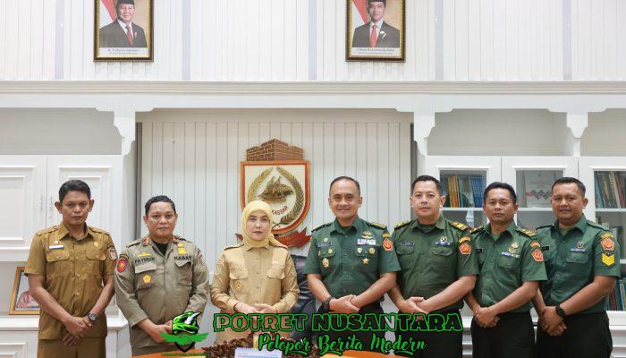 Perkuat Sinergi Sipil-Militer, Aliyah Mustika Ilham Sambut Kepala Lemasmil IV Makassar