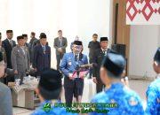 Gubernur Sulbar Lantik 29 Pejabat, Yamin Saleh Jabat Kabiro Barjas