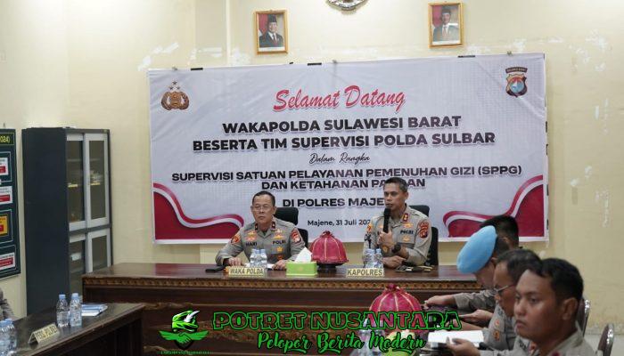 Wakapolda Sulbar Tinjau Posko SPPG Polri di Majene, Pastikan Program Gizi Berjalan Optimal