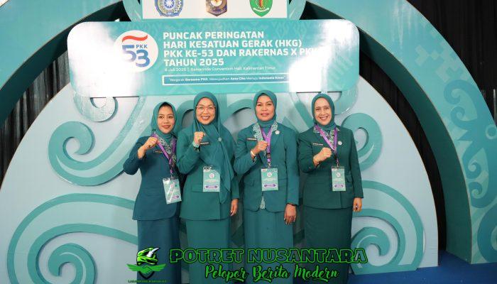 Melinda Aksa Hadiri Puncak HKG ke-53 dan Rakernas X PKK di Samarinda