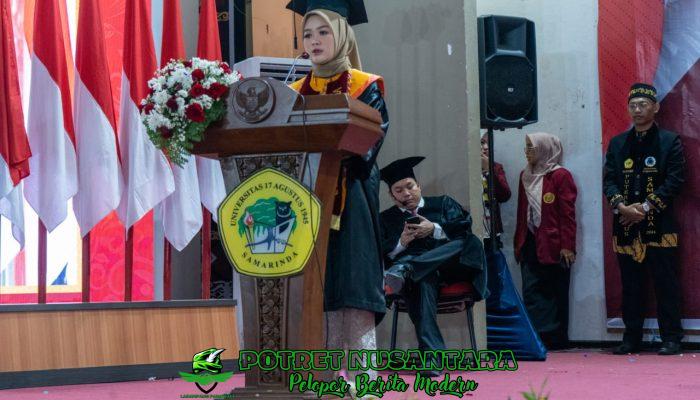 Mahasiswa FISIPOL Dinobatkan sebagai Wisudawan Terbaik I pada Wisuda Periode I UNTAG Samarinda Tahun 2025