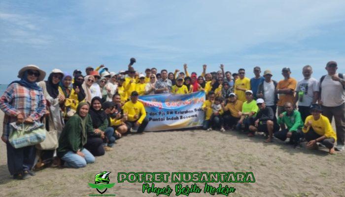 Merajut Kebersamaan, Kelurahan Bakung Gelar Family Gathering di Pantai Indah Bosowa