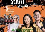 Semarak HUT Bhayangkara ke-79, Polda Sulbar Gelar Jalan Sehat dan Senam Sehat Berhadiah Motor dan Kulkas!