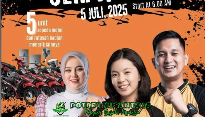 Semarak HUT Bhayangkara ke-79, Polda Sulbar Gelar Jalan Sehat dan Senam Sehat Berhadiah Motor dan Kulkas!