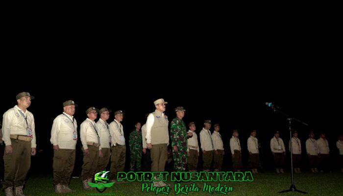 SDK Pimpin Api Unggun dan Renungan Malam Retreat di Makorem 142/Tatag