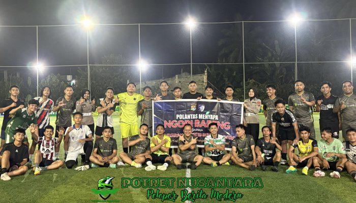 Ditlantas Polda Sulbar Gandeng Mahasiswa Universitas Tomakaka Lewat Fun Mini Soccer