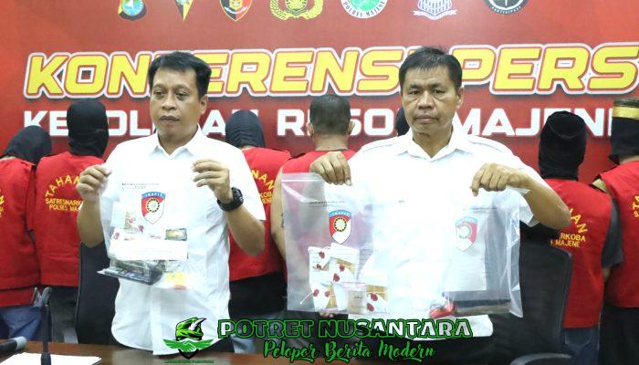 Sat Res Narkoba Polres Majene Beberkan Keberhasilan Tangkap 7 Tersangka Selama Juni–Juli 2025