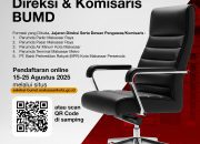 Seleksi Terbuka Direksi dan Komisaris Lingkup Pemkot Makassar: Mulai Tanggal 15-25 Agustus 2025