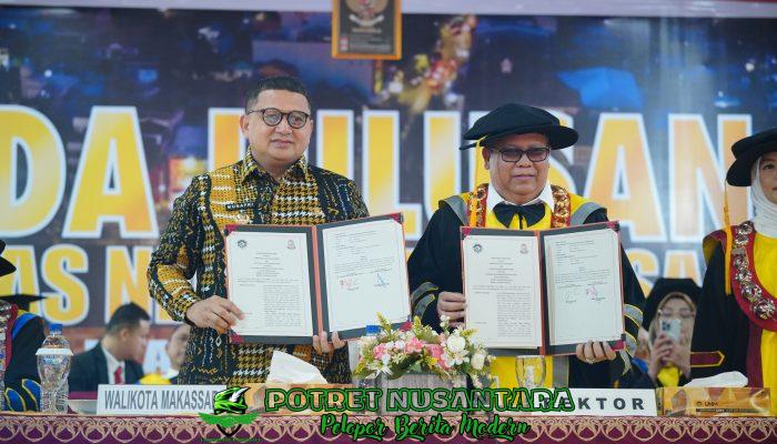 Di Wisuda UNM, Munafri Bagikan Kisah Hidup dan Paparkan 7 Program Unggulan Makassar
