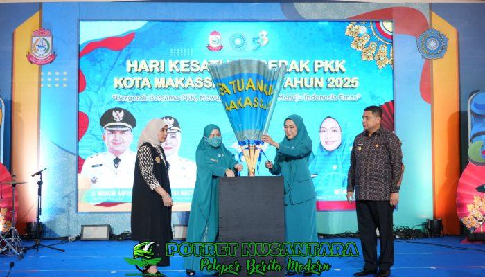 Puncak Gebyar PKK, Ketua TP PKK Makassar Ajak Wujudkan Asta Cita Menuju Indonesia Emas 2045