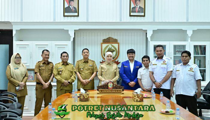 Aliyah Mustika Ilham Terima Audiensi Karang Taruna Kota Makassar Sambut HUT ke-65