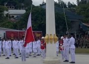 Detik-detik HUT RI ke-80, Pengibaran Bendera Merah Putih Terbalik di Mamasa