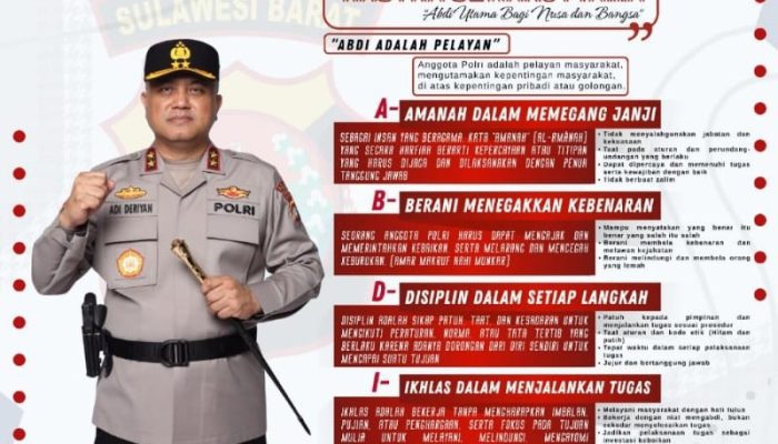 Kapolda Sulbar Gaungkan Commander Wish: “Abdi Adalah Pelayan”