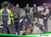 Tim Patmor Polresta Mamuju Amankan Pelaku Balap Liar dan 4 Motor di Jalan Arteri