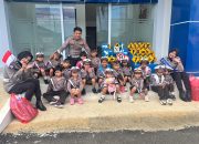 Serunya! Polisi Ajak Anak TK Belajar Mengenal Rambu Lalu Lintas dan Bermain