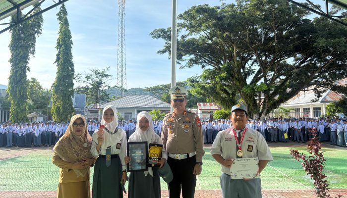 Generasi Muda Tertib Berlalu Lintas, Kasubdit Regident Polda Sulbar Ajak Siswa Mulai dari Sekarang