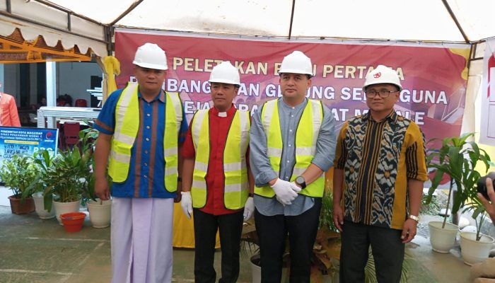 Peletakan Batu Pertama Gedung Jemaat Masale, Munafri: Pemimpin Harus Milik Semua Umat