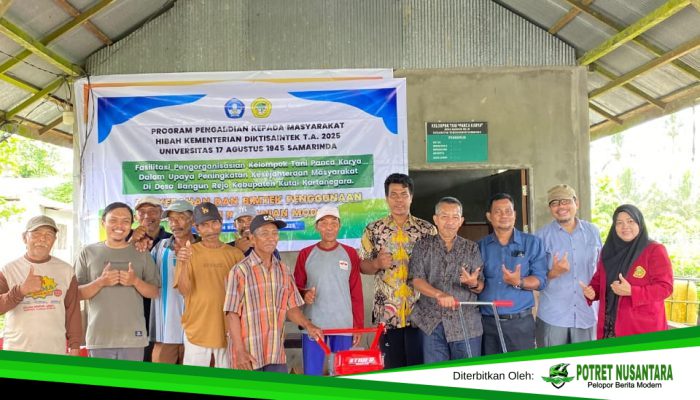 FISIPOL UNTAG Samarinda salurkan Bantuan Alsintan Ke Kelompok Tani