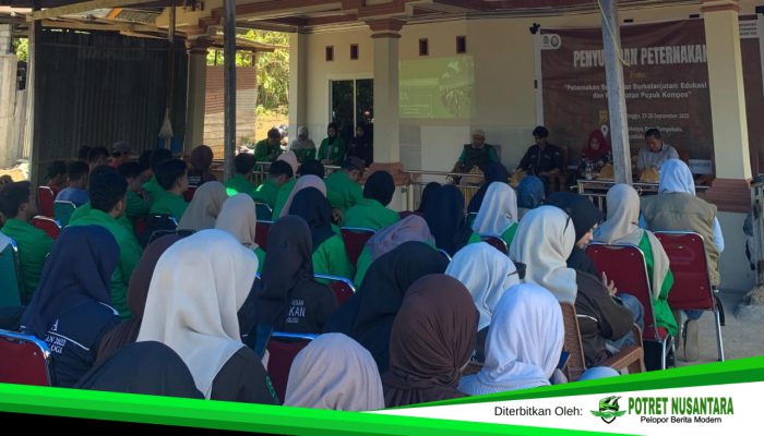 Mahasiswa Peternakan UIN Alauddin Makassar Gelar Penyuluhan Peternakan Berkelanjutan di Maros