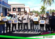 Semarak HUT Lalu Lintas ke-70, Polda Sulbar Gelar Bakti Kesehatan dan Bansos