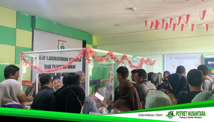 Ribuan Peserta PPPK Padati Balai Laboratorium Kesehatan & Transfusi Darah Sulbar