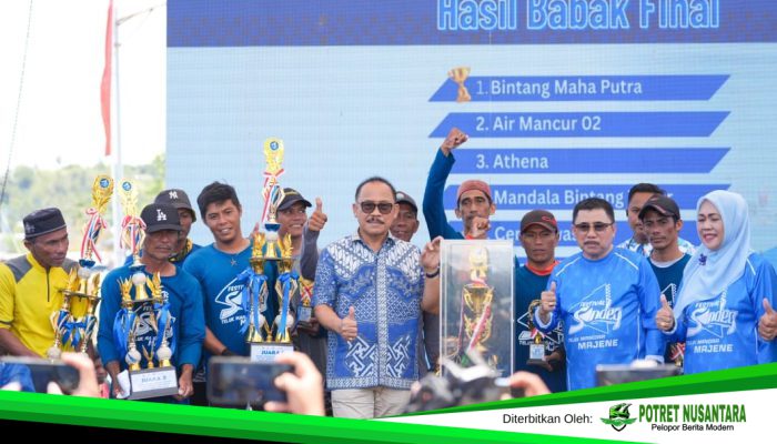 Gubernur Sulbar Suhardi Duka Tutup Festival Sandeq Teluk Mandar 2025