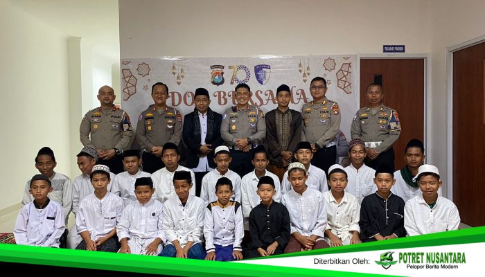 Doa Anak Yatim Iringi HUT Lalu Lintas ke-70 Polda Sulbar, Suasana Haru Menyentuh Hat