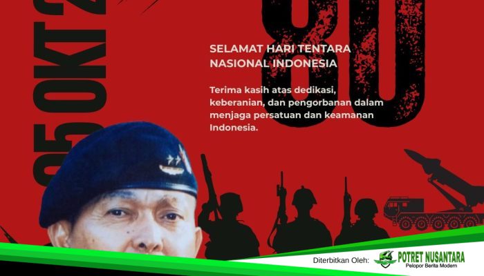 Wakil Gubernur Sulbar Ucapkan Selamat HUT ke-80 TNI: “Jayalah Selalu TNI, Bersama Rakyat”