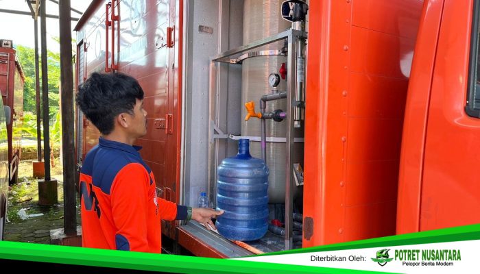 TRC BPBD Sulbar Uji Coba Kendaraan Pengolah Air Jadi Air Minum Langsung
