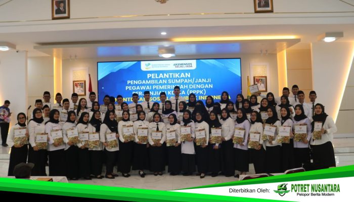 Pendamping PKH di Kabupaten Gowa Resmi Dilantik Jadi ASN PPPK Kemensos