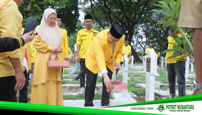 Peringati HUT ke-61 Golkar, Munafri Pimpin Ziarah di TMP Panaikang