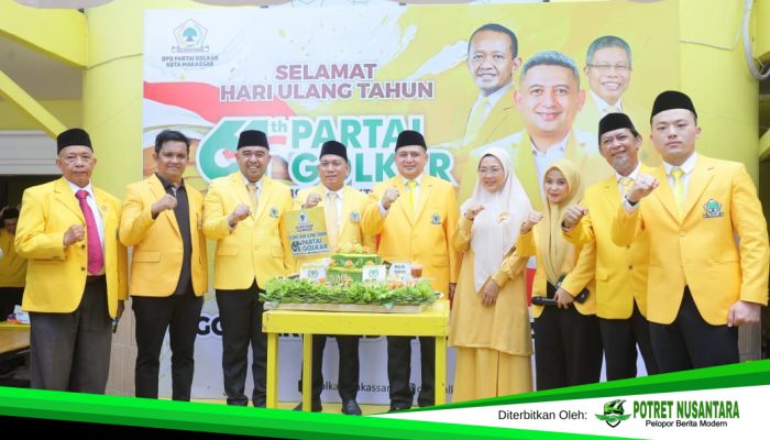 HUT ke-61 Partai Golkar: Munafri Matangkan Mesin Golkar Hadapi Pemilu 2029