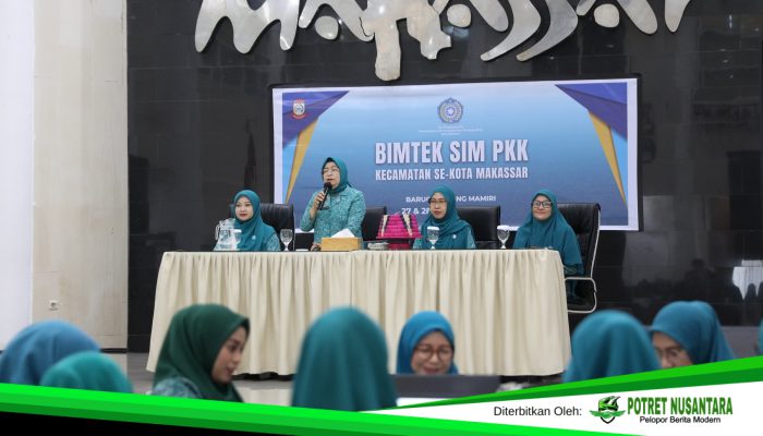 TP PKK Kota Makassar Gelar Bimtek SIM PKK untuk Kader Kecamatan dan Kelurahan