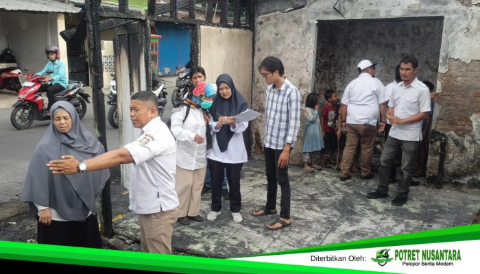 Direktur Operasional Perumda Pasar Makassar Tinjau Lokasi Kebakaran di Pasar Kerung-Kerung