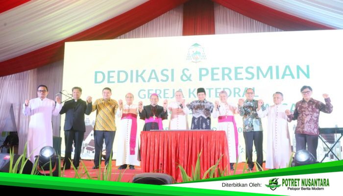 Munafri Gaungkan Moderasi Beragama di Peresmian Gereja Katedral Makassar