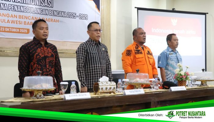Plh Sekprov Sulbar Junda Maulana Tekankan Penguatan Kelembagaan dan Partisipasi Masyarakat dalam Penanggulangan Bencana