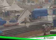Angin Kencang Terjang Kabupaten Mamuju, Sejumlah Tenda Festival Ambruk dan Rumah Warga Rusak