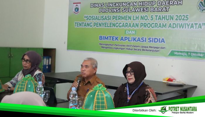DLH Sulbar Sosialisasikan Permen LH 5/2025 dan Aplikasi SiDia, Dorong Sekolah Berbudaya Lingkungan