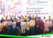 Silaturahmi Kepala Daerah Berbalut Baju Adat Warnai Upacara HUT ke-418 Kota Makassar