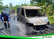 Mobil Logistik BNI Terbakar di Balanipa, Polisi Selidiki Isi Brankas