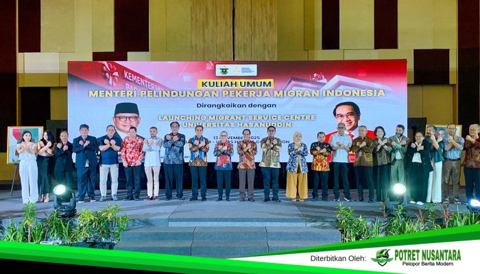 Wakil Wali Kota Makassar Hadiri Launching Unhas Migrant Service Centre Bersama Menteri P2MI​