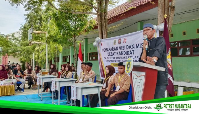 Kepsek SMKN Campalagian Rasjuddin Tekankan Debat Kandidat OSIS sebagai Sarana Pembentukan Karakter